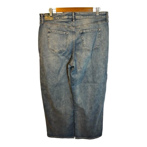 Wild Fable Women’s High Rise Baggy Jeans Size 14 Wide Leg Medium Wash NWT - Picture 4 of 10